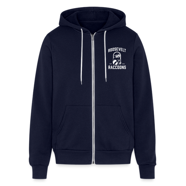 Unisex Full Zip Hoodie - navy