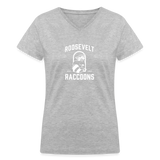 Women's V-Neck T-Shirt (aka "The Tina") - gray